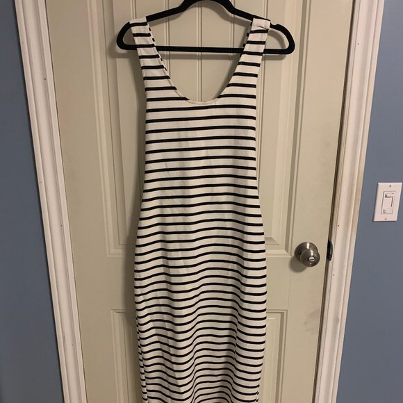 Zara Long Striped Dress - Picture 2 of 7